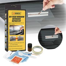 자동차 후면 창 안개 제거 수리 키트 관리 액세서리 DIY 빠른 수리 깨진 성에 제거 히터 그, 한개옵션0