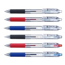 펜텔 필 Feel 유성볼펜 0.5mm 0.7mm BX115T BX117T, BX117T-BX(0.7 클리어레드)