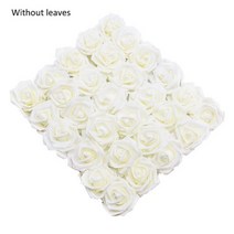 102030 머리 8CM 인공 PE 거품 장미 꽃 신부 꽃다발 웨딩 파티 장식 스크랩북 DIY, F02 Beige