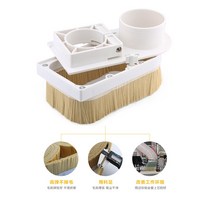 CNC 더스트 커버 콜렉터 브러시 70/75/80/85/90/100mm 직경 진공 청소기 CNC 스핀들 모터 밀링 머신 용 간, 02 75mm diameter