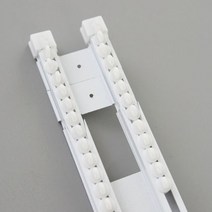 [천삼백케이] [바이지미] 화이트 이중 커튼레일 6자(105-180cm), 단품