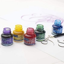 동아측기 [윈저앤뉴튼] 캘리그라피 잉크/낱색 세트, Crimson