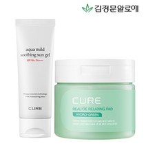 김정문알로에 피토그린 릴렉싱 토너패드+선젤 선크림 60ml, 단품