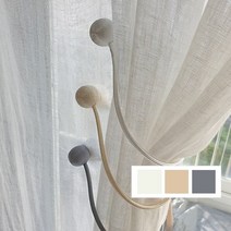 아모뜨 자석 타이백 커튼 홀더(3color), 그레이, 1개