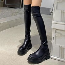 롱부츠 DORATASIA플랫폼 허벅지 높은 부츠 여성용 패션 슬림 청키 힐 무릎 위 부츠 여성 파티 신발 신상품