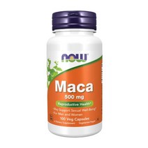 나우푸드 해외직구 마카 Maca 500 mg 100 베지 캡슐 Now Foods, 1PACKAGE, 상세참조