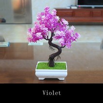 텃밭 용품화분 인공 식물 나무 A5740 그린/퍼플/오렌지/옐로우/레드 홈 크리스마스 사무실, A57-7