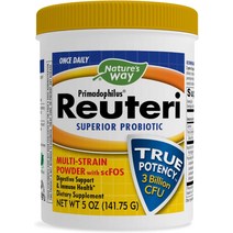 프락토올리고당 Natures Way Primadophilus Reuteri 프로바이오틱 소화 및 건강 지원 30억 개의 살아있는 배양균 5온스., [01] 일