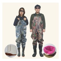 누림 겨울용 성인 가슴장화 2종 기모내피 발시림 방지 해루질 낚시, 뉴 기모 가슴장화, 260