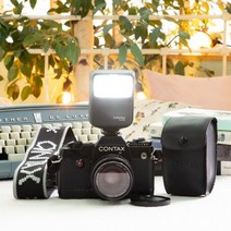 필름카메라 콘탁스 CONTAX 137 MA QUARTZ+YASHICA DSB 50mm(f1.9)+Contax TLA20 Flash+Contax Original Strap