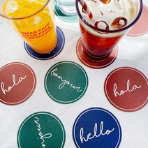 [소행섬] 레터 코스터 3종, 레드100ea