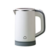 휴대용분유포트 여행용 접이식 전기 포트 110V220V 여행 주전자 미니 끓는 컵 히터 휴대용 스테인레스 스틸 08L 물 빠른 가열 냄비 보일러, White+UK
