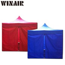 WINAIR 캐노피 방수 천막 풀세트[끈타입] 지붕+프레임+일반바람막이4면세트, 05_3mx3m_블루(지붕+프레임+일반바람막이4면세트)