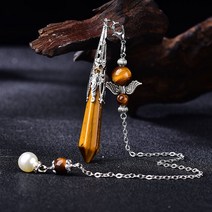 크리스탈 수맥 펜듈럼 목걸이 기 천연석 탐지 자연석