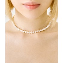 얼모스트블루 담수 진주 목걸이 (2/4/6/8 mm) [92.5 silver] NATURAL PEARL NECKLACE