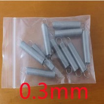 압축스프링 판 토션 인장 금형 코일 스프링 10 개/묶음 0.2mm 스테인레스 스틸 인장 스프링 O 후크 연장, 08 10mm_01 0.3mm_03 3mm