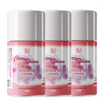 아로마에어 자동분사기방향제 향캔 체리블라썸280ml, 280ml, 280g, 3개