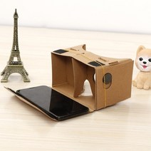 1pc Google Cardboard 3D Vr 가상 현실 안경 (안드로이드 또는 전화 용) VR 모델 DIY 장치를 큰 화면, 한개옵션1, 한개옵션0