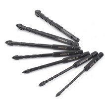 유리 타일 콘크리트 구멍뚫기 드릴비트 7P 벽천공 못박기 쉬운사용 효율성