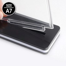 테이블 스탠드 양면 T자 메뉴판 꽂이 아크릴 POP 카다로그 행사 안내, 제품선택, 세로형