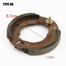 ebike 새학기 라이딩 부품 바이크 오토바이 디스크 브레이크 90 100 110 스쿠터 전자 자전거 드럼 블록 패드 페달 슈, 01 90