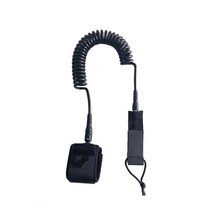 서핑 리쉬 블랙 코일 가죽 끈 레그 로프 보드 가죽 끈, 업그레이드 7mm4ft