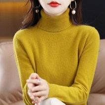 목폴라 스웨터 양털 울셔츠 여성 100 풀오버 후드 이너 티 겨울 가을 와이드 느슨함 니트 카라넥 4980457890