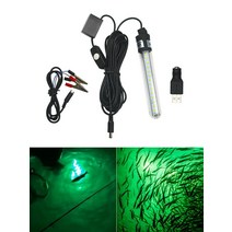어탐기 수중카메라 어군탐지기 낚시 빛 수중 낚시 빛 미끼 어군 탐지기 램프, USB 블루