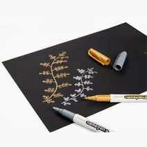 아트펜 캘리그라피펜 펄 금색 은색 네임펜 문구 미술