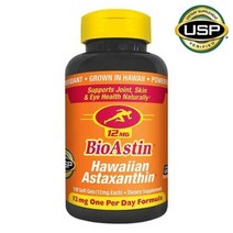 뉴트렉스바이오아스틴 아스타잔틴 12mg 120정 Nutrex Hawaii Bioastin Hawaiin Astaxanthin 12mg 120 Count, 1개, 907g
