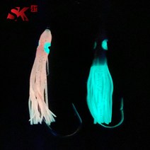 [선경] 대구 야광 꼴뚜기 바늘 대구 채비 고추장 핑크 3개입