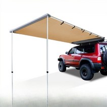 어닝사이드월 사이드 타프 SUV 스크린 차박 차박타프, 카키 2 x 3M 옆 천으로 3미터