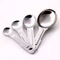 스테인레스 계량스푼 플랫 4종 1ml 2ml 5ml 15ml 원두 커피 약 1티 스푼