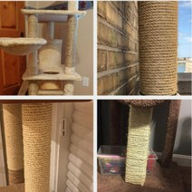 고양이 스크래처 노끈 캣타워끈 면로프 면줄 밧줄 리필 삼줄 6mm 10M