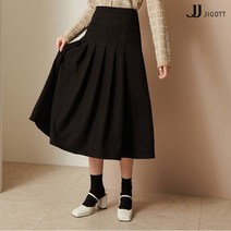 JJ지고트 백 밴딩 코듀로이 플리츠 스커트 GMCP0SKW4