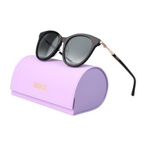 안나수이 AS1144 001 여성 오버사이즈 라운드 뿔테 선글라스