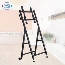 예담 PS50 52인치까지 적용가능한 TV 모니터 이동형스탠드 전시회 광고용스탠드 TV이동식거치대