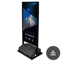 디스플레이스 철제보드입간판 스탠드 소형(부착형), 01_소형거치대 구매, 1개