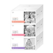브론디 미용티슈 2겹, 1개, 6개입