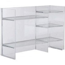 카르텔 콤포니빌리 Kartell Sound Rack 9910B4 Shelving System Transparent125266, Cristallo
