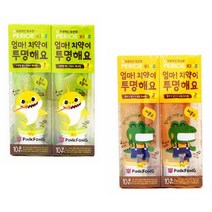 페리오키즈 핑크퐁 투명치약 80gx2개/민트향 상어치약 키즈치약 아기상어치약 영유아치약 페리오키즈치약 삼키는치약, 5세트