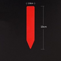 도로명주소판 건물주소 명패 100 개몫 플라스틱 식물 태그 정원 식물 레이블 보육 마커 꽃 냄비 묘목 트레이 마크 도구 정원 액세서리, 빨간색