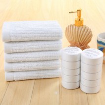 오너클랜 휴대용 순면 압축수건 10개 등산 캠핑 여행용 수건_WA0C6A0, 상세페이지 참조