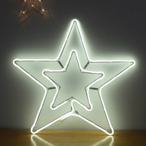 조명1번지 LED 별장식 530mm 트리조명 크리스마스 교회조명, 백색+전원선(점멸기)