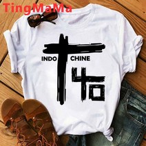 락밴드 티셔츠 Ind chine 팝 록 뉴 웨이브 프렌치 밴드 그래픽 즈 힙합 유니섹스