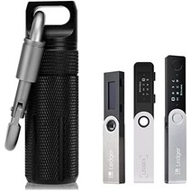 BIU-BOOM Ledger Nano X S S Plus 케이스 방수 및 충격 방지 액세서리 케이스 호환되는 암호화폐 USB 썸 드라이브 장치 케이스 암호화폐 지갑 보호를 위한 휴대용 보관함(검은색), Silver