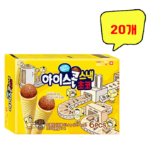 엔제이 아이스콘 스낵 초코 53.4g x 20개, 1개