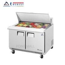 부성 B120SB-2RROS-E 뒷벽 샌드위치 테이블 냉장고