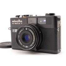 오버홀오버 탑 민트 미놀타 하이매틱 F 블랙 35mm 필름 레인지 파인더 RF OVERHAULED Minolta HI-MATIC F Black Rangefinder