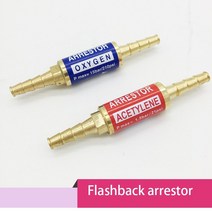 역화방지기 안정기 가스 쌍 전문 산소 아세 플래시백 어 레스터 체크 밸브 감압 조절기 호스 튜브 용 화염 버스터, 없음